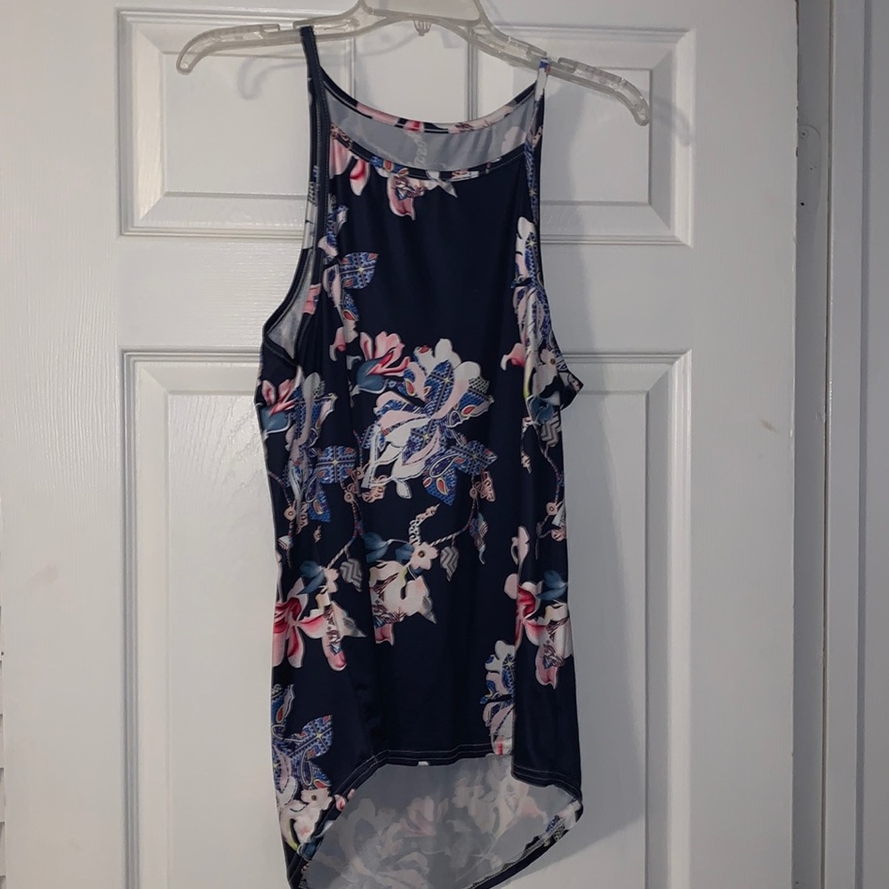 Flower Design Tank Top